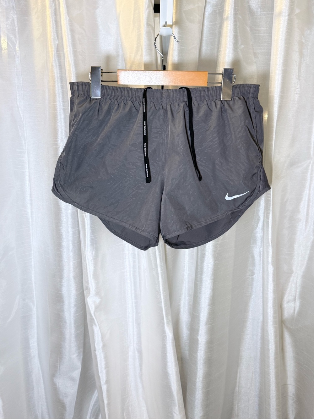 Nike Women's Charcoal Gray Athletic Running Shorts